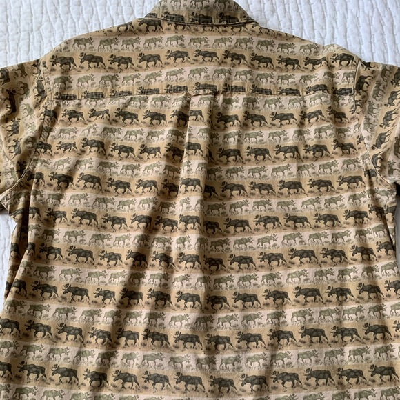 Woolrich Men’s Moose print button down - Picture 5 of 5